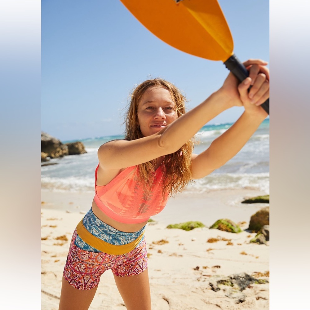 Printed White Water Shorts - NEVER WORE GOOD AS NEW!